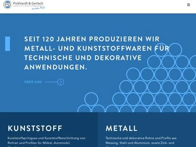 Website von Pickhardt & Gerlach GmbH & Co. KG