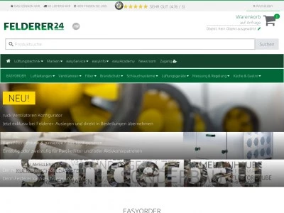 Website von Felderer AG