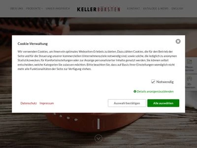 Website von Bürstenfabrik Keller GmbH
