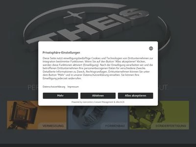 Website von Theis Feinwerktechnik GmbH