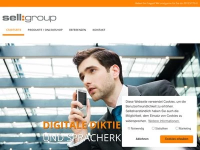 Website von Sell GmbH