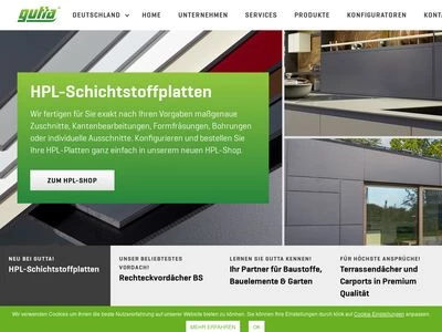 Website von Gutta Werke GmbH
