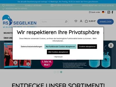 Website von RS-Segelken GmbH