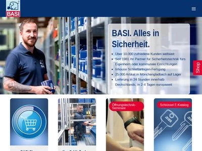 Website von BASI GmbH