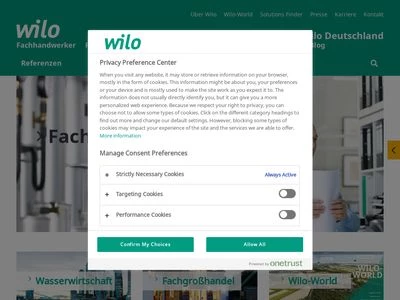 Website von WILO SE