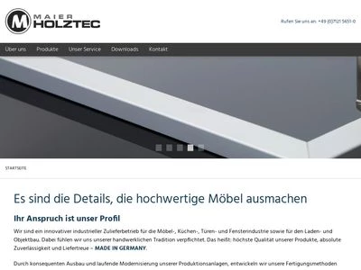 Website von Christian Maier GmbH Holztechnik