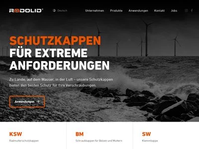 Website von RADOLID Thiel GmbH