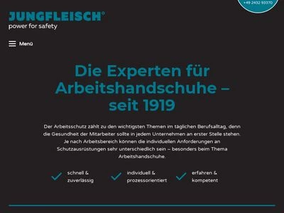 Website von Jungfleisch GmbH