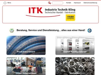 Website von Industrie Technik Kling GmbH