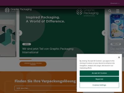 Website von AR Packaging Hannover GmbH