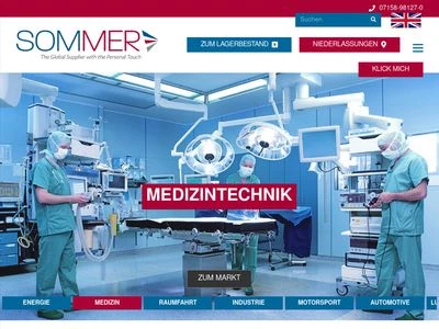 Website von Sommer GmbH