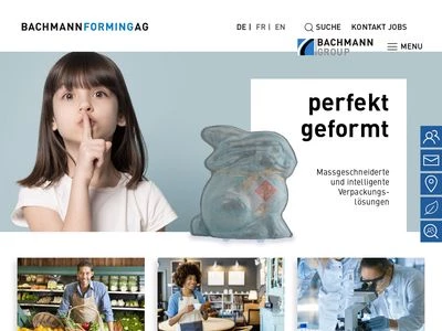 Website von BACHMANN FORMING AG