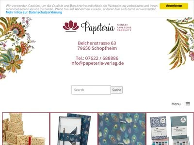 Website von Papeteria-Verlags-Unternehmergesellschaft