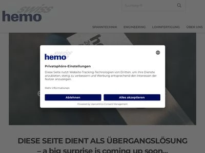 Website von hemo Werkzeugbau