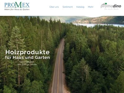 Website von PROMEX Handels GmbH