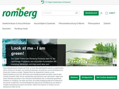 Website von Romberg GmbH & Co.KG