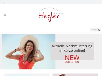 Website von Hegler Fashion GmbH & Co. KG