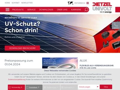 Website von Dietzel GmbH