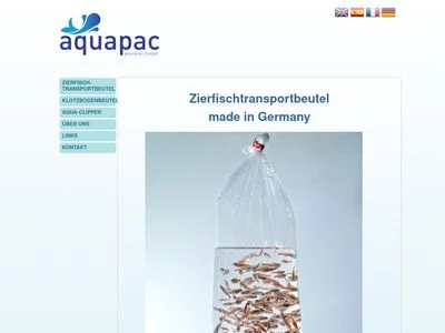 Website von Aquapac Jaturanon GmbH