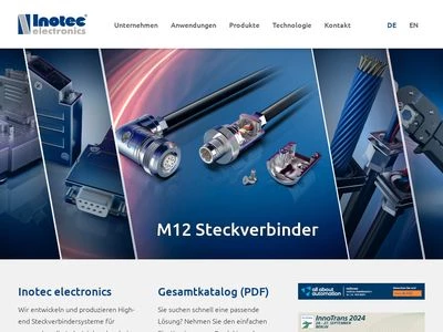 Website von Inotec electronics GmbH