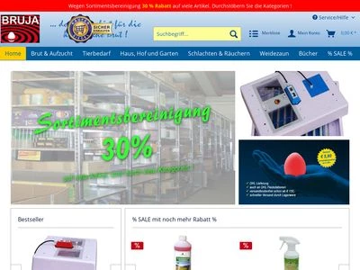 Website von Brutmaschinen-Janeschitz GmbH