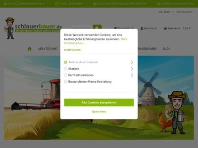 Website von schlauerbauer Melktechnik GmbH