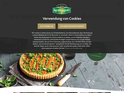 Website von Ornua Deutschland GmbH