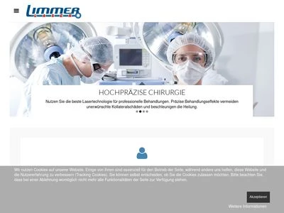 Website von Limmer Laser GmbH