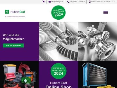 Website von Hubert Graf Technisches Geschäft GmbH