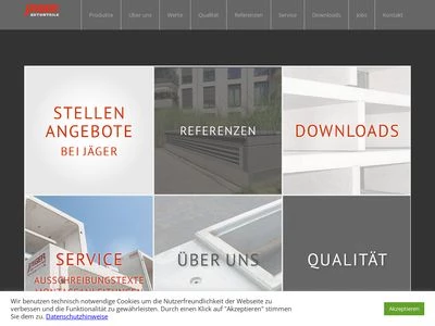 Website von Bernhard Jäger Betonwerk GmbH & Co.KG