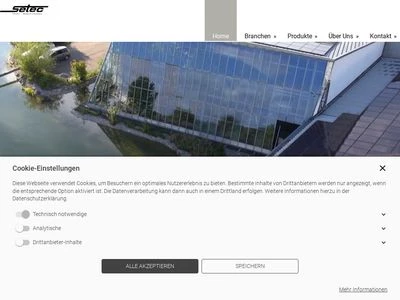 Website von Setec Maschinenbau GmbH