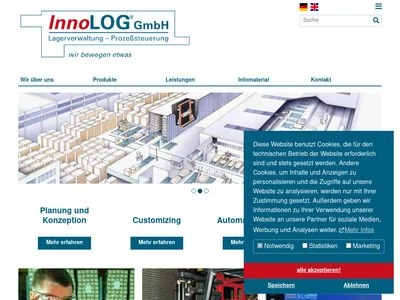Website von InnoLOG GmbH