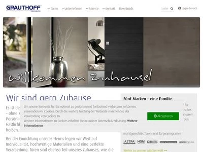 Website von GRAUTHOFF Türengruppe GmbH