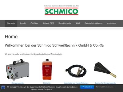 Website von Schmico Schweisstechnik GmbH & Co. KG