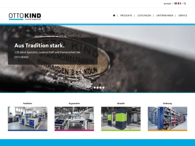 Website von Otto Kind GmbH & Co. KG