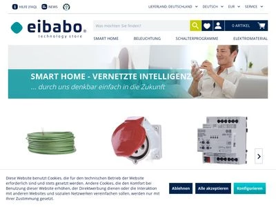 Website von eibtron.com GmbH