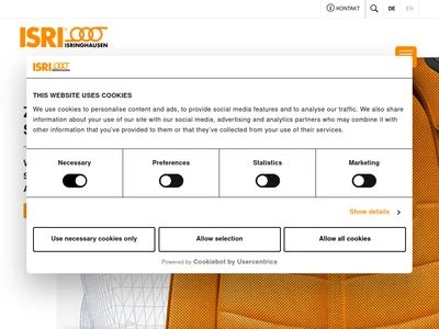 Website von ISRINGHAUSEN GmbH & Co. KG