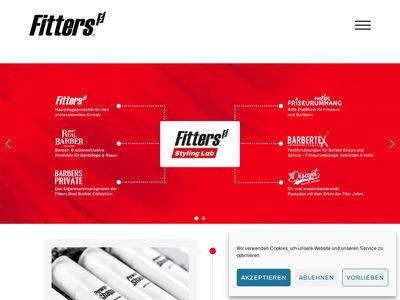 Website von Fitters Statement Styler