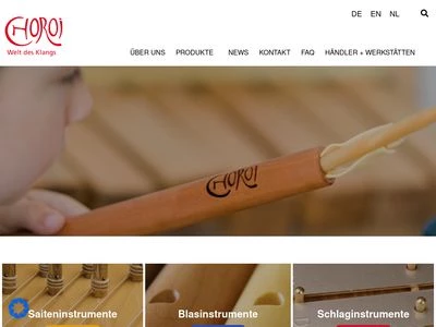 Website von Choroi Vertriebs GmbH