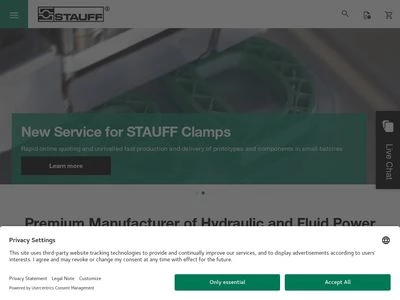 Website von Walter Stauffenberg GmbH & Co. KG  