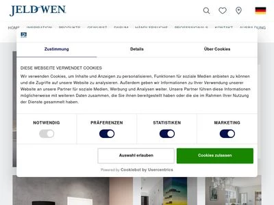 Website von JELD-WEN Deutschland GmbH & Co. KG