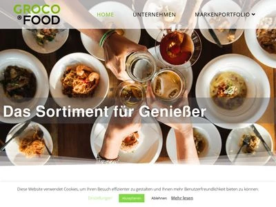 Website von GROCO FOOD GmbH