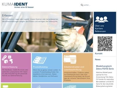 Website von KUMAIDENT GmbH