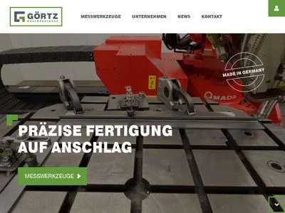 Website von Görtz Messwerkzeuge GmbH