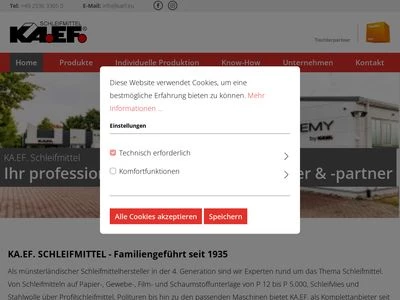 Website von Klaus-R. Falk GmbH