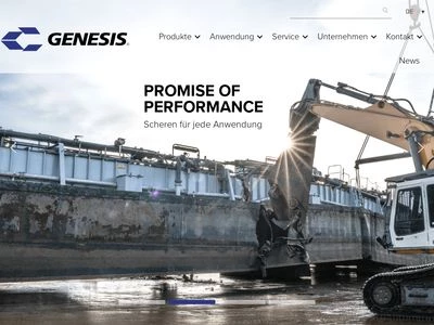 Website von GENESIS GmbH