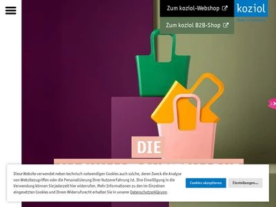 Website von koziol »ideas for friends GmbH