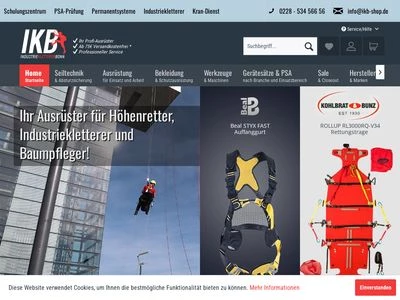 Website von Industriekletterer Bonn