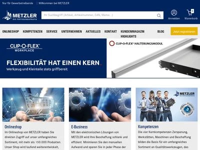 Website von Metzler GmbH & Co KG