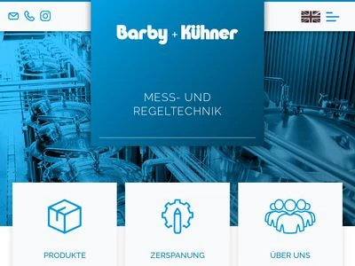 Website von Barby+Kühner GmbH